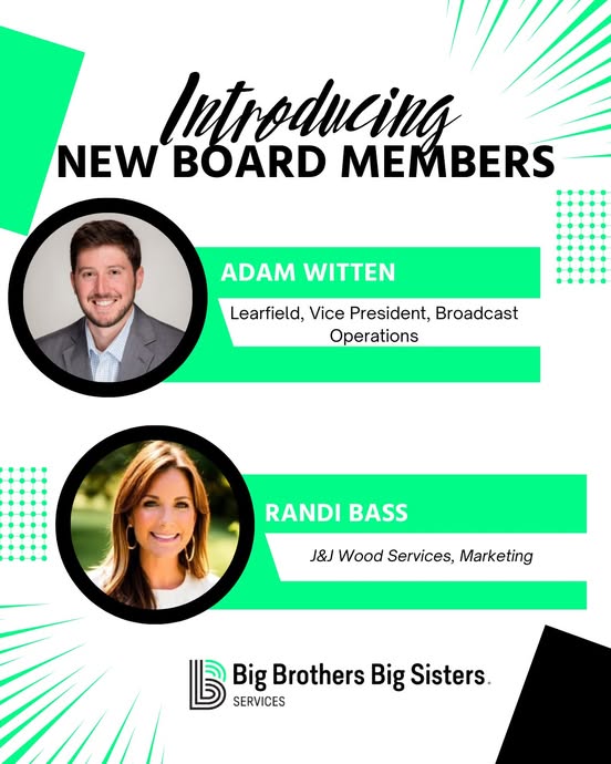 #ThankfulThursday
We are thrilled to welcome two incredible new board members to the BBBS! —Adam Witten and Randi Bass! Join us in welcoming and thanking Adam and Randi for their dedication to shaping a brighter future for the next generation! #BBBS #GratefulLeadership #BeaBig