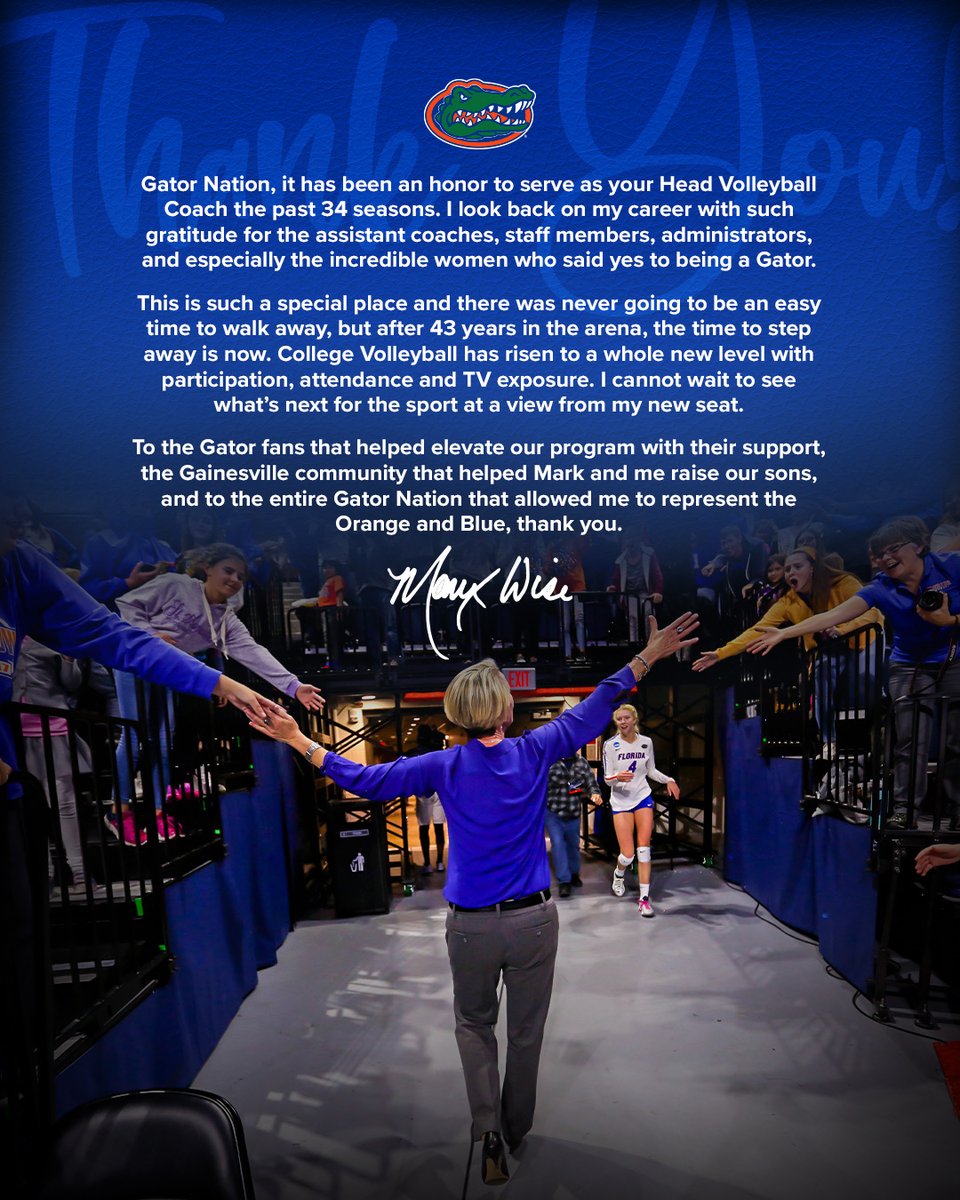 A message from Coach Wise 🧡💙

#GoGators