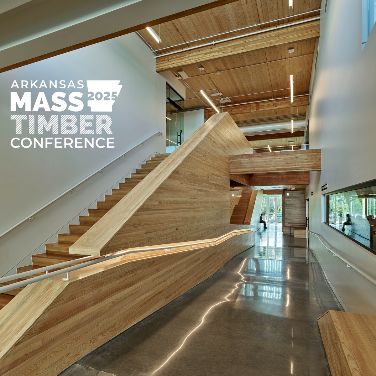 Building connections across industries! We're proud to sponsor the 2025 Arkansas Mass Timber Conference.

Chris Baribeau, principal architect at modus studio, will also be a guest on the State of NWA Mass Timber Projects panel this Sunday, February 9th.

web.cvent.com/event/816cf6a1…