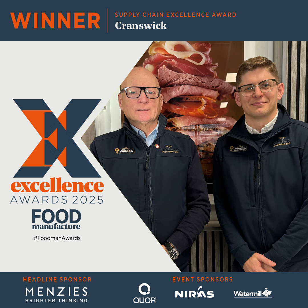 Food Manufacture (@foodmanufacture) on Twitter photo This year's winners of the Supply Chain Excellence Award, presented by <a href="/watermillpress/">thewatermillpress</a>, are… <a href="/CranswickPlc/">Cranswick Plc</a>! Well deserved 🙌 #FoodmanAwards This year's winners of the Supply Chain Excellence Award, presented by <a href="/watermillpress/">thewatermillpress</a>, are… <a href="/CranswickPlc/">Cranswick Plc</a>! Well deserved 🙌 #FoodmanAwards