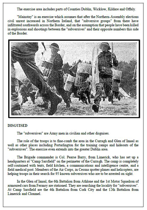 curraghhistory's tweet image. In September 1973, at the height of the Northern Ireland troubles, British Prime Minister Edward Heath flew into Baldonnel Aerodrome. Prior to his visit a large scale military exercise, code-named “Mainstay” took place at the Curragh Camp.
curragh.info/archives/ExMai…