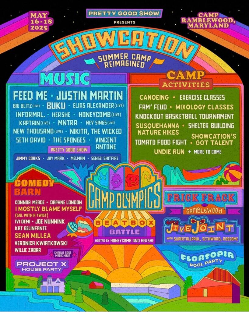Showcation’s adult summer camp experience features performances from @FeedMe, @JustinMartin, Seth David, and more in 2025. 🌞

Read the article ➡️ edmidentity.com/2025/02/06/sho…