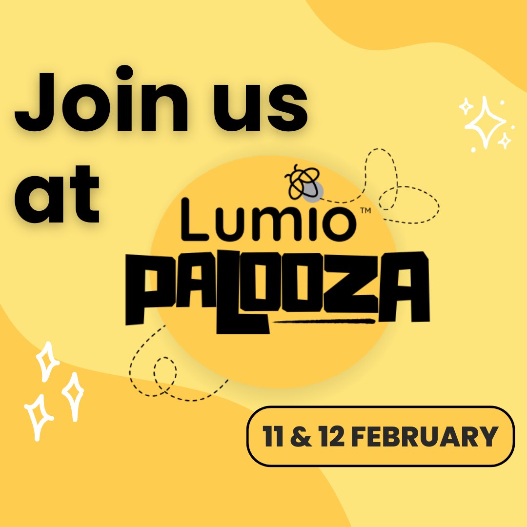 🎉 We've got a #LumioPalooza coming up next week!

📚 2 days of interactive sessions by educators like you. Get creative ideas to energize your teaching &amp; inspire students—whether you're new to #GoLumio or a pro.

🗓 Save the date &amp; sign up now: bit.ly/42RXDpU