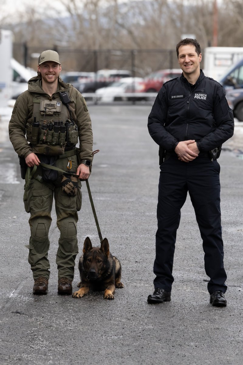 Saanich Police (@saanichpolice) on Twitter photo Congratulations to the four newest members of the Integrated Canine Service <a href="/ICS_K9/">Integrated Canine Service</a> , Cst. Jordan Deverill and his K9 partner Knox (pictured), and Cst. Harrison Coster and his K9 partner Basco!
The four officers recently completed certification and are now serving the Congratulations to the four newest members of the Integrated Canine Service <a href="/ICS_K9/">Integrated Canine Service</a> , Cst. Jordan Deverill and his K9 partner Knox (pictured), and Cst. Harrison Coster and his K9 partner Basco!
The four officers recently completed certification and are now serving the