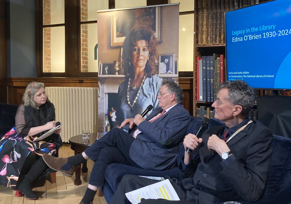 Alan Hayes : Arlen House (@arlenhouse) on Twitter photo The National Library of Ireland's tribute to the legendary Edna O'Brien with her sons Sasha & <a href="/GeblerCarlo/">Carlo Gebler</a> was superbly hosted by <a href="/sinead_mccoole/">Dr. Sinead McCoole</a> & Dr Audrey Whitty.
It brought back many memories of Edna's absolute brilliance, bravery, work ethic & legacies.
Edna has no equal. The National Library of Ireland's tribute to the legendary Edna O'Brien with her sons Sasha & <a href="/GeblerCarlo/">Carlo Gebler</a> was superbly hosted by <a href="/sinead_mccoole/">Dr. Sinead McCoole</a> & Dr Audrey Whitty.
It brought back many memories of Edna's absolute brilliance, bravery, work ethic & legacies.
Edna has no equal.