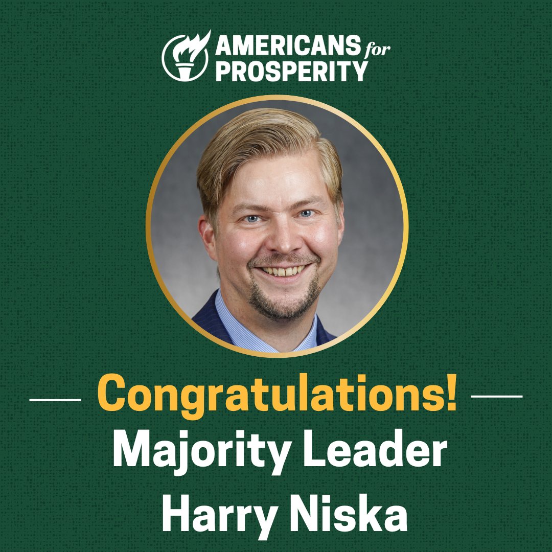 Its Official! Congratulations to Speaker <a href="/LisaDemuthMN/">Lisa Demuth</a> and AFP Policy Champion, Majority Leader <a href="/HarryNiska/">Rep. Harry Niska</a> #mnleg
