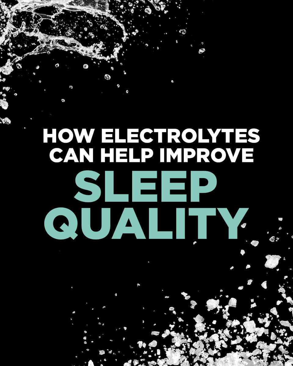An electrolyte deficiency can increase our stress hormones epinephrine and cortisol — both of which can negatively affect our sleep.

These hormones are part of our “fight or flight” response. The body releases them when we're stressed, such as when we're stuck in traffic, giving