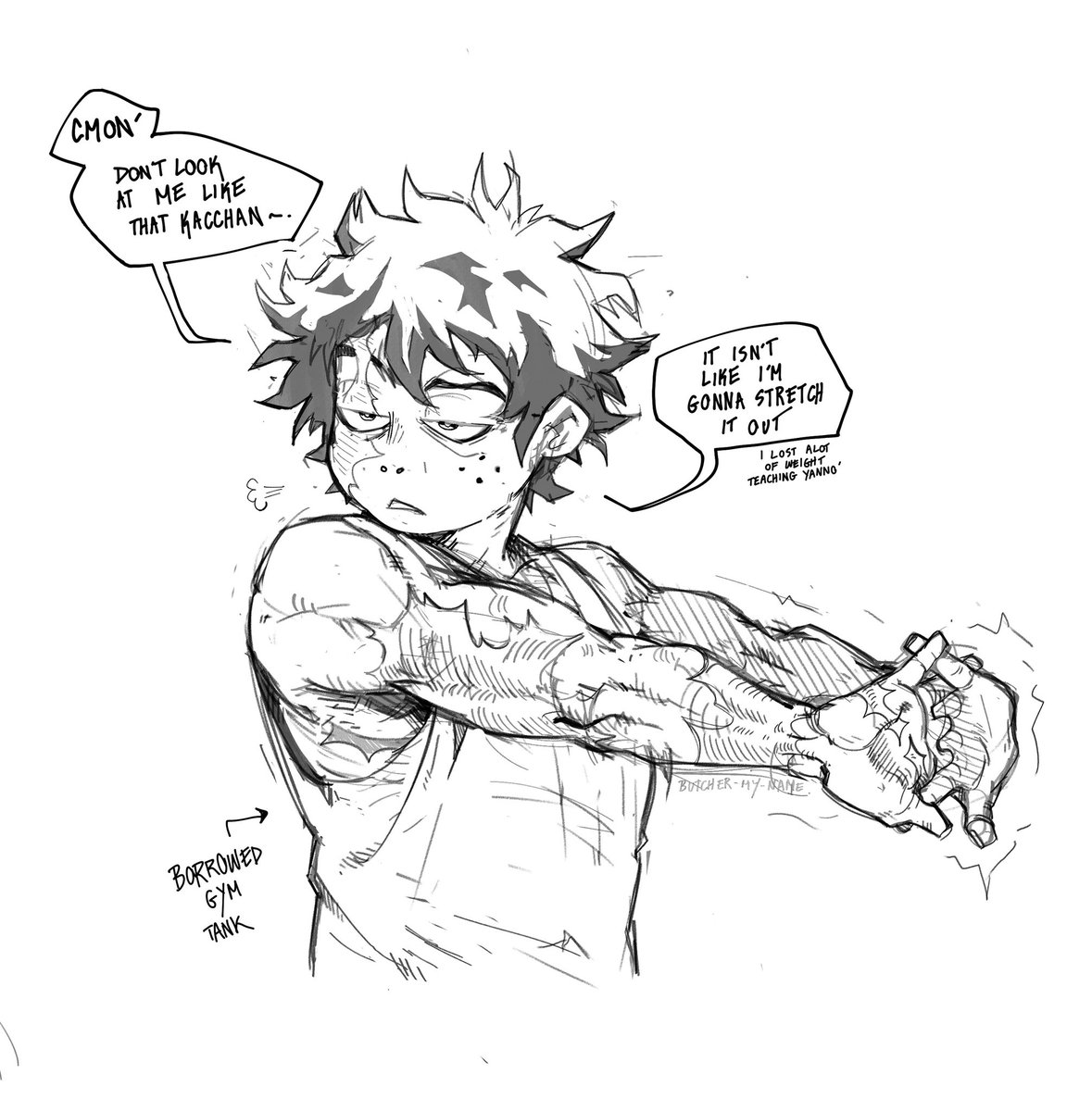 Butcher_My_Name's tweet photo. looked at an anatomy book for once
#MHA
#BNHA  #Bakugou #Izukumidoriya #bkdk #dkbk https://t.co/NbHFd6WpcO
