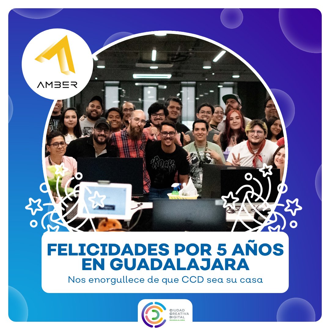 CiudadCreativaDigital (@ccdjalisco) on Twitter photo ¡Celebramos 5 años de creatividad e innovación en <a href="/karaokulta/">KaraOKulta / An AmberStudio.com</a> !
🚀Gracias a todo el equipo y colaboradores por ser parte de Ciudad Creativa Digital Guadalajara.
¡Vamos por muchos más años de éxitos! 🎮✨
#CCDJalisco #AmberStudio #Videojuegos ¡Celebramos 5 años de creatividad e innovación en <a href="/karaokulta/">KaraOKulta / An AmberStudio.com</a> !
🚀Gracias a todo el equipo y colaboradores por ser parte de Ciudad Creativa Digital Guadalajara.
¡Vamos por muchos más años de éxitos! 🎮✨
#CCDJalisco #AmberStudio #Videojuegos