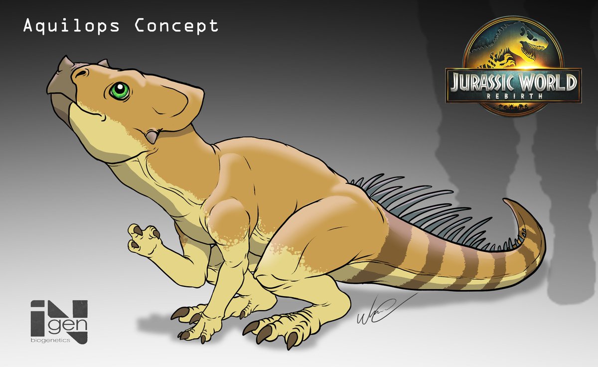 O Aquilops é um pequeno ceratopsídeo que promete ser um adorável e inusitado mascote do grupo principal no novo filme #JurassicWorldRebirth

#jurassicworld #jurassicpark #jurassic #aquilops #DINO #dinosaur #dinossauro #creature #creaturedesign #creatureart #conceptart #monster