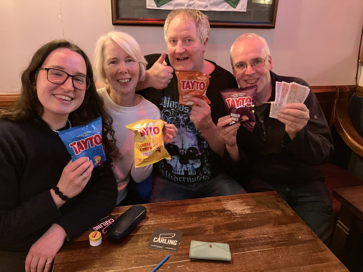Congratulations to Quiz winners “Gary the Goat” £100 richer. Join us next Thursday for more Quizzing shenanigans and a rollover in the Higher or Lower… should be over £100!!!