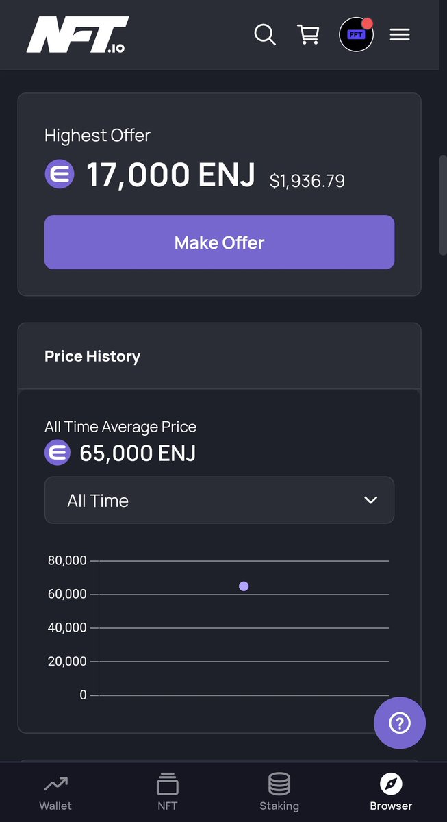 Wow!!!

First Degen sold for 65,000 Enjin (7,500 USD)

Damn this is heating up

Utility NFTs will be huge

nft.io/collection/deg…