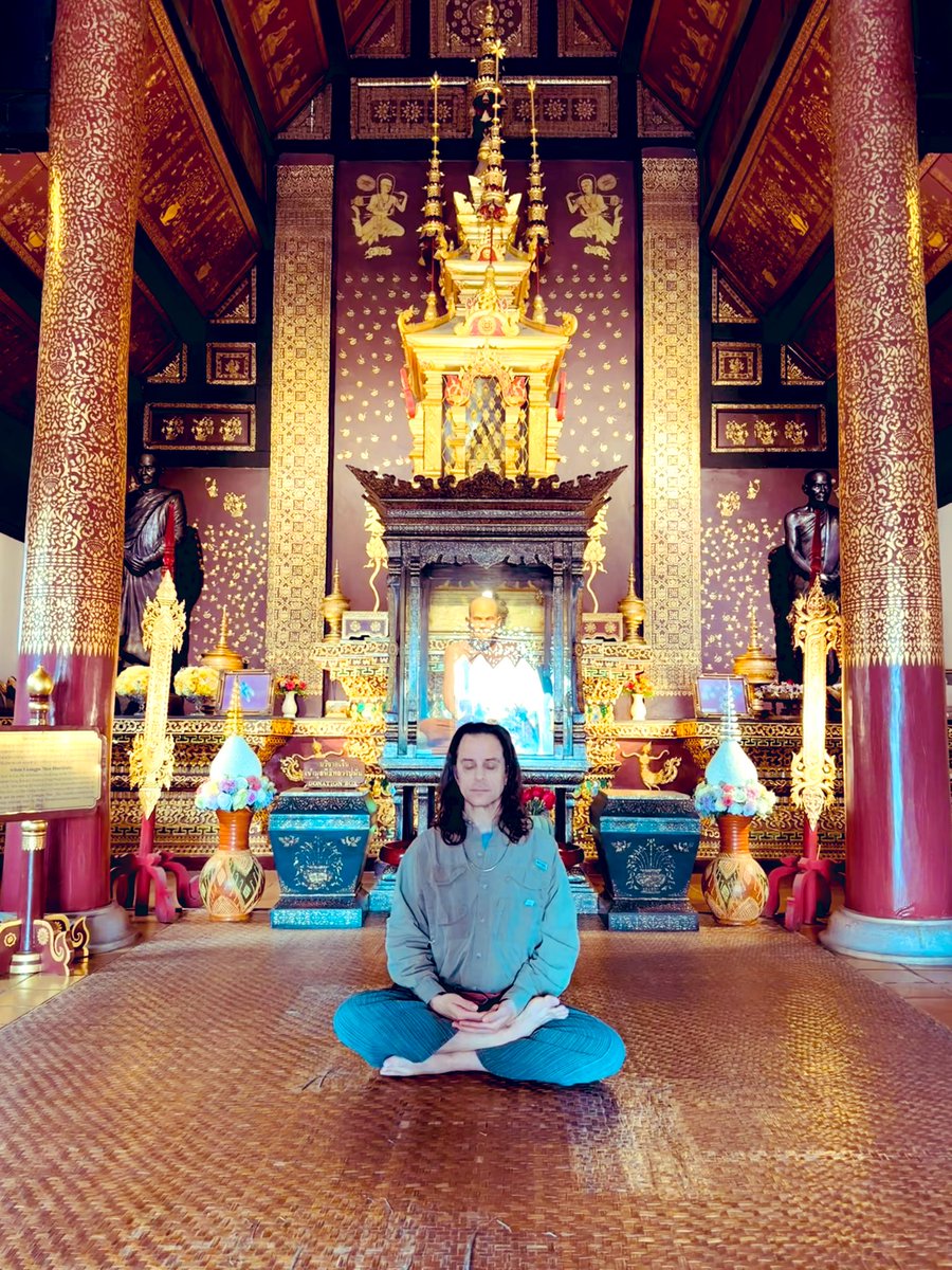 The shrine of Luang Pu Mun in Chiang Mai Thailand. One of the most interesting monks of this century. He popularized Forrest Meditation and was said to have psychic powers.