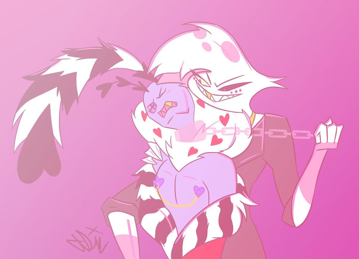 catazomb's tweet photo. #Valangelweek2025 Day 4: Role Reversal 
#valangel #HazbinHotel #HazbinHotelFanart #Valentino #angeldust #HazbinHotelValentino #HazbinHotelAngelDust https://t.co/9EyHrL8Nas