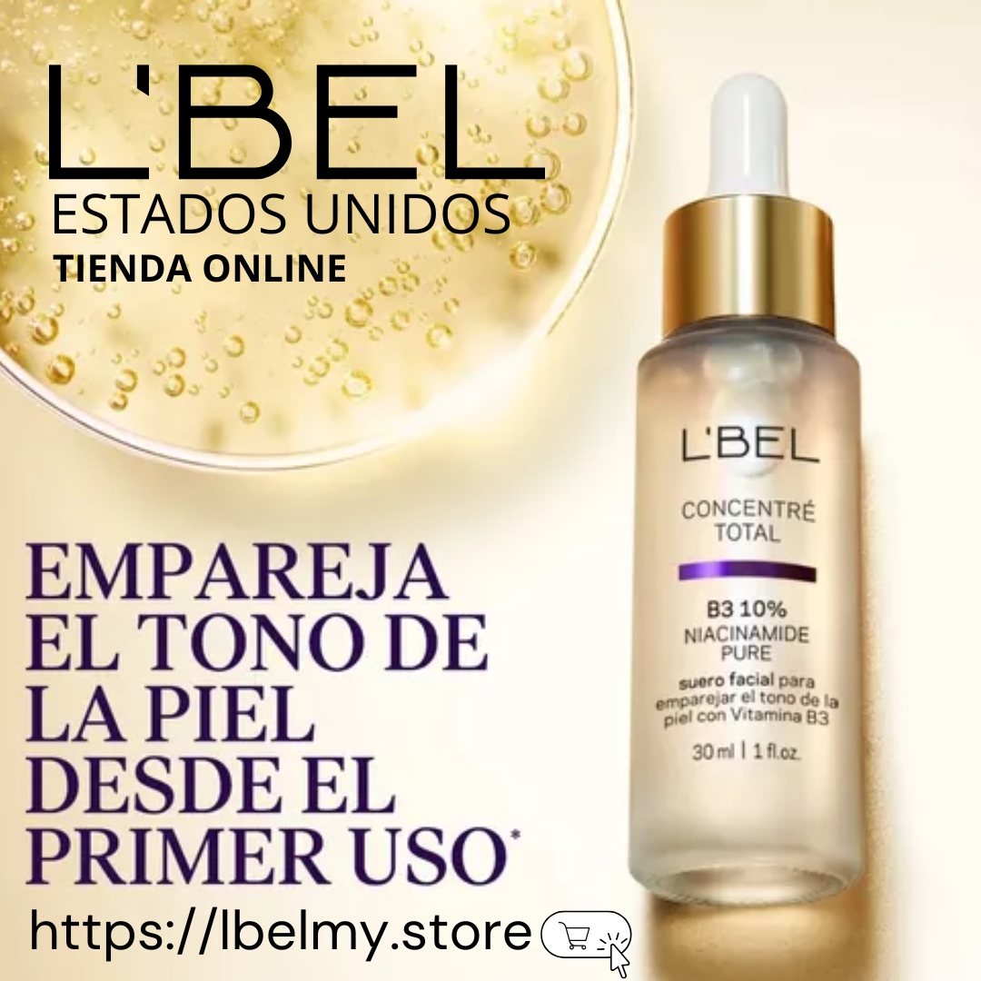 dibenisa's tweet photo. ¿Piel con manchas? NIACINAMIDE CONCENTRATE TOTAL de L’BEL es el sérum con 10% de niacinamida para una piel más luminosa, radiante y sin manchas.
COMPRA AQUI ➡️ https://t.co/mjwAtAFTAV
#lbelusa #niacinamide #pure #b3 #concentrate #EstadosUnidos#perfume #hombre  #USA #TiendaOnline https://t.co/WeFZMaQrUR