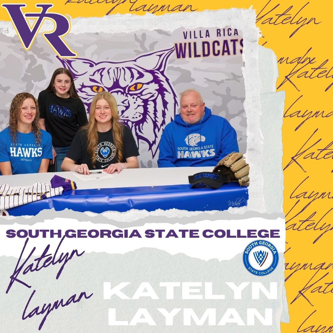 Congratulations to Katelyn Layman for signing to continue her education and softball career at South Georgia State College. We are proud of you! #nextlevelwildcats