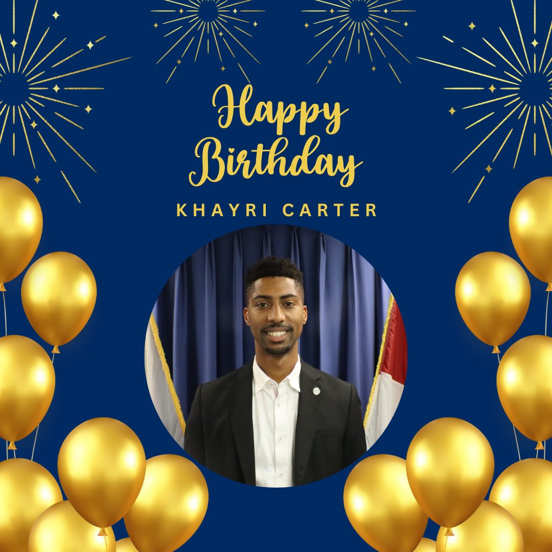 Please join me in wishing a very Happy Birthday to my Director of Communications &amp; Media Relations/Community representative, Khayri Carter!