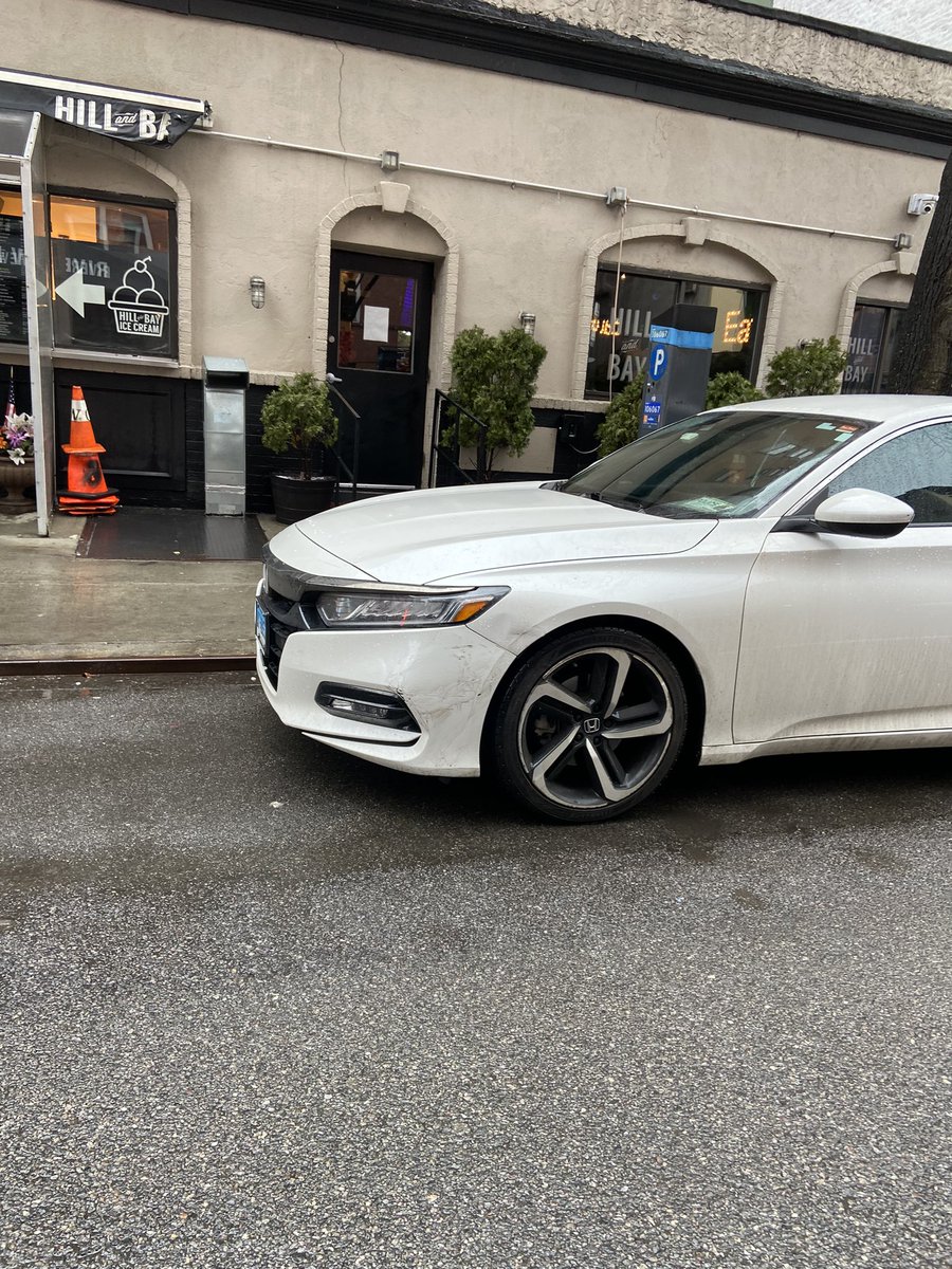 Coming back to this hellscape because I witnessed a horrible human being hit a parked car on 32nd &amp; 2nd in Manhattan in front of  <a href="/HillandBay/">Hill and Bay</a> restaurant around 2pm. Here are pictures of the license plate of the car that hit the parked car and the parked car. Please share!
