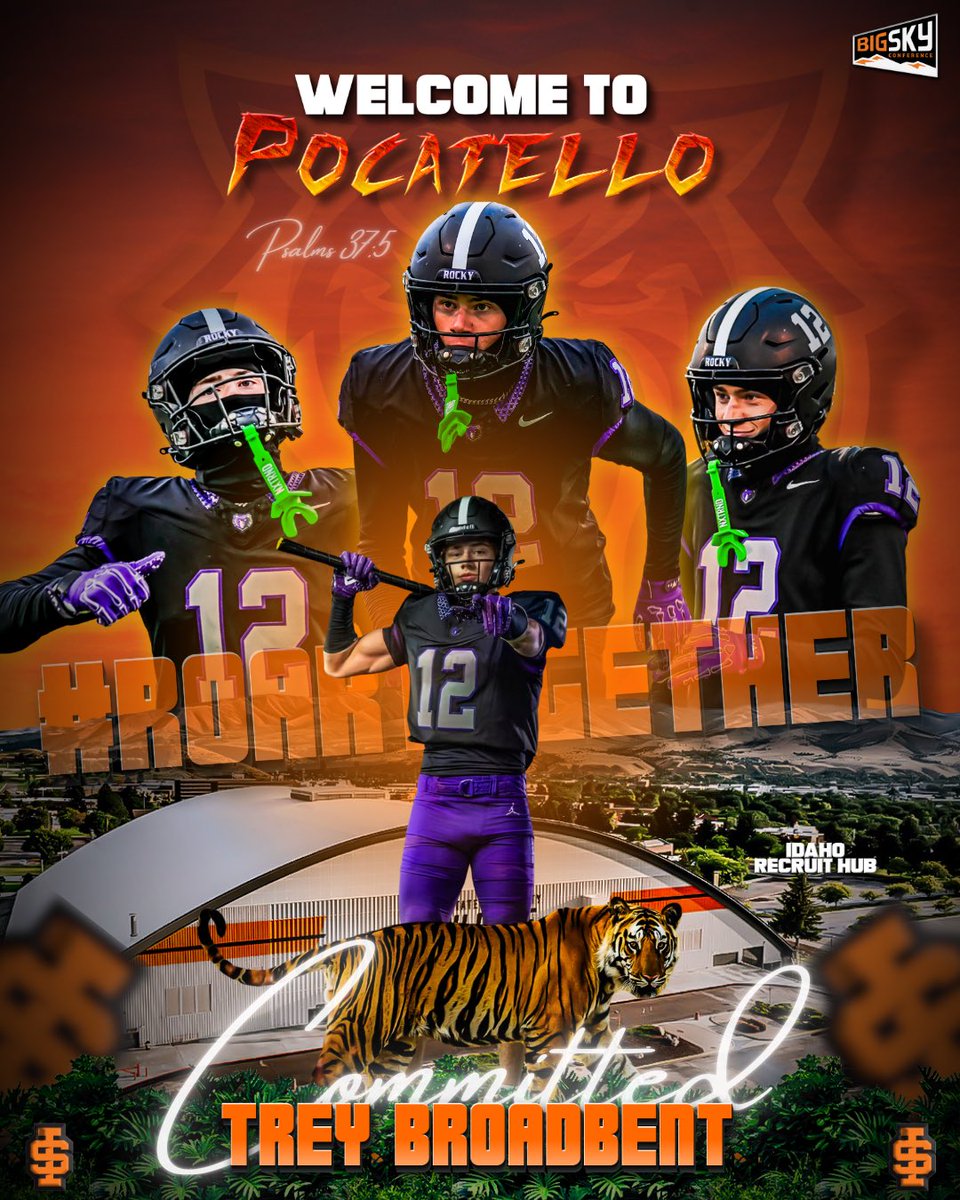 Trey Broadbent (@treybroadbent) on Twitter photo AGTG! Beyond blessed to finally announce my commitment to Idaho State University!!! <a href="/CodyHawkins/">Cody Hawkins</a> <a href="/CoachBobbyJay/">Bobby Jay</a> <a href="/ScottThiessen15/">Coach Scott Thiessen</a> <a href="/gnduff/">Grant Duff</a> <a href="/DevinRHoliday/">Devin Holiday</a> <a href="/BengalGridiron/">Idaho State Football</a> <a href="/gorockyfootball/">Rocky Football</a> <a href="/QMikell27/">QMikell27</a> <a href="/IdahoRecruitHub/">Idaho Recruit Hub</a> AGTG! Beyond blessed to finally announce my commitment to Idaho State University!!! <a href="/CodyHawkins/">Cody Hawkins</a> <a href="/CoachBobbyJay/">Bobby Jay</a> <a href="/ScottThiessen15/">Coach Scott Thiessen</a> <a href="/gnduff/">Grant Duff</a> <a href="/DevinRHoliday/">Devin Holiday</a> <a href="/BengalGridiron/">Idaho State Football</a> <a href="/gorockyfootball/">Rocky Football</a> <a href="/QMikell27/">QMikell27</a> <a href="/IdahoRecruitHub/">Idaho Recruit Hub</a>