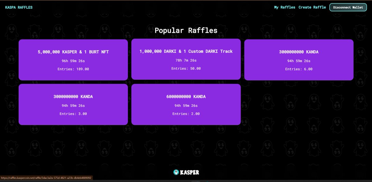 🔥 Win 12,000,000,000 $KANDA in 3 Raffle Rounds! 🔥

The Kaspa &amp; KRC20 Raffles App powered by KASPER is live, and KANDA is making waves!

This raffle is not just about winning—it’s about supporting pandas worldwide and boosting KANDA’s mission! 🐼🌍

💡 50% of funds raised will