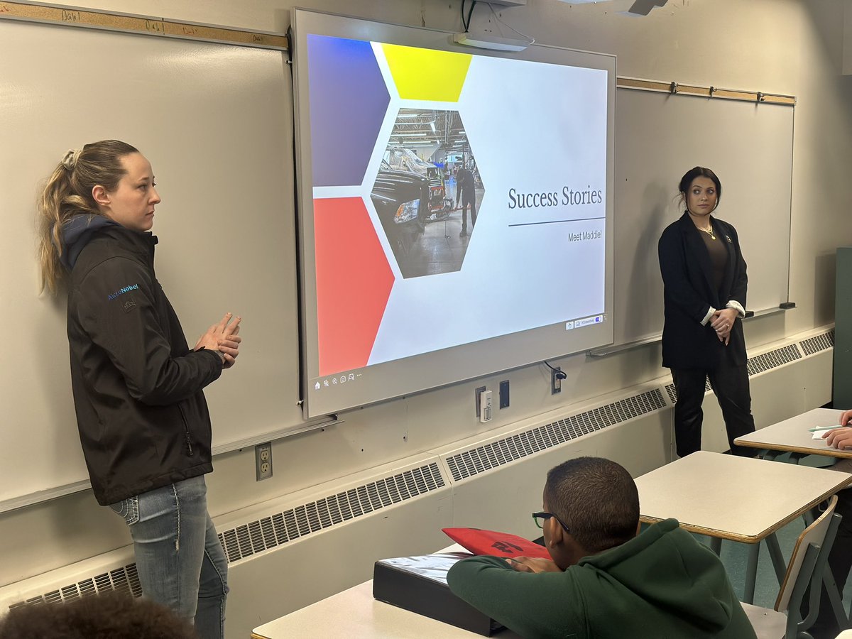 Today, we are educating the next generation on the field we are so passionate about: Auto Body! 🧑‍🏫🚗

Thanks to @janorthab for hosting a Career Fair and allowing us to speak on behalf of the trade! 🛠️

#successionplanning #autobody #choosetrades #newworkforce