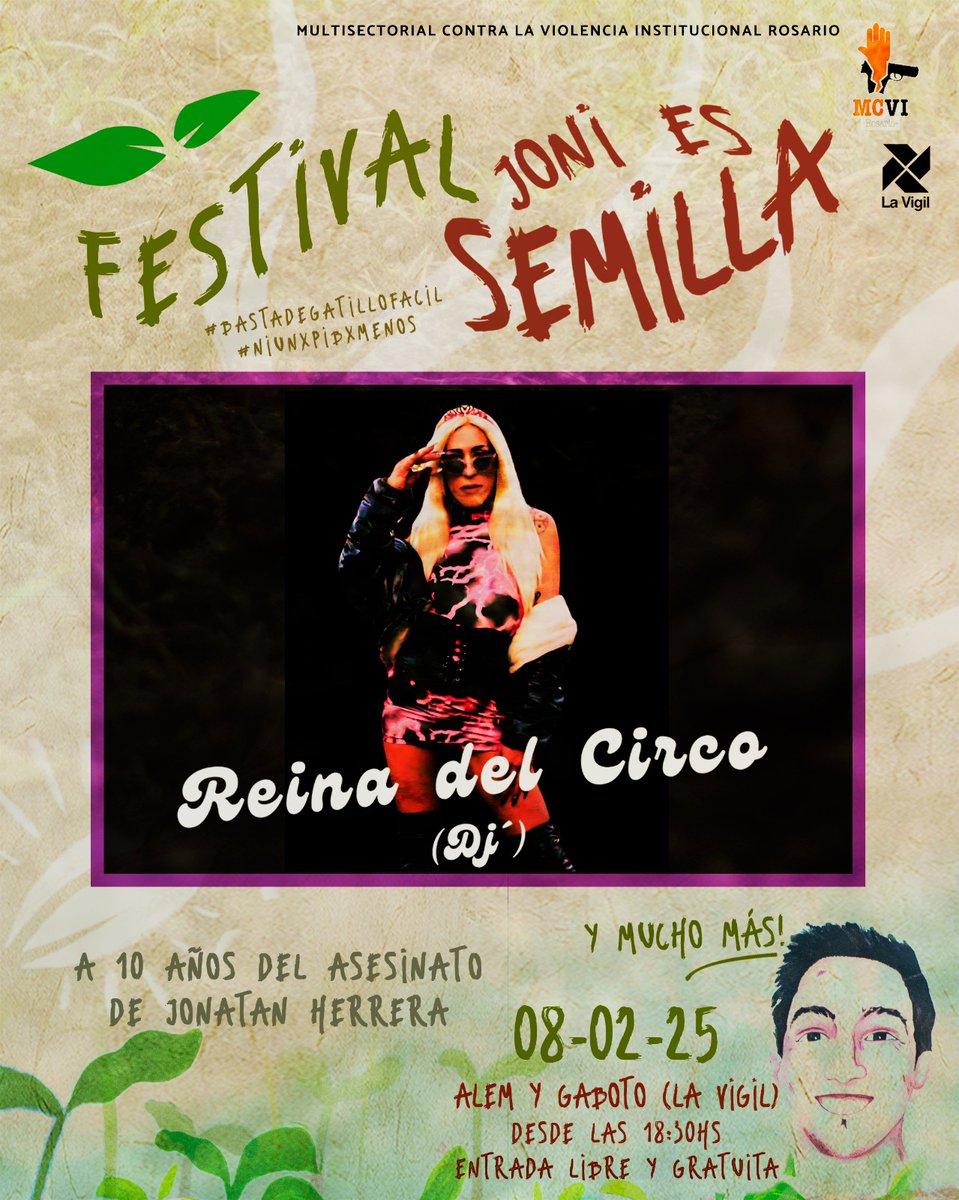 MultisectorialI's tweet image. 🎧¡ Y AHORA ES EL TURNO DE PRESENTAR A Reina del Circo 😎💅🏻 A cargo del cierre del Festival ‼️❤️‍🔥👏🏻

¡Nos vemos el sábado con tremenda grilla! 👇🏻

🎹 @losromanticosdelparana
🎙️@girdaylosdelalba
🥁 @lapegada_rosario
🎺 @jaranaparana
🎧 @reinadelcircook

🎟️ Entrada libre y gratuita