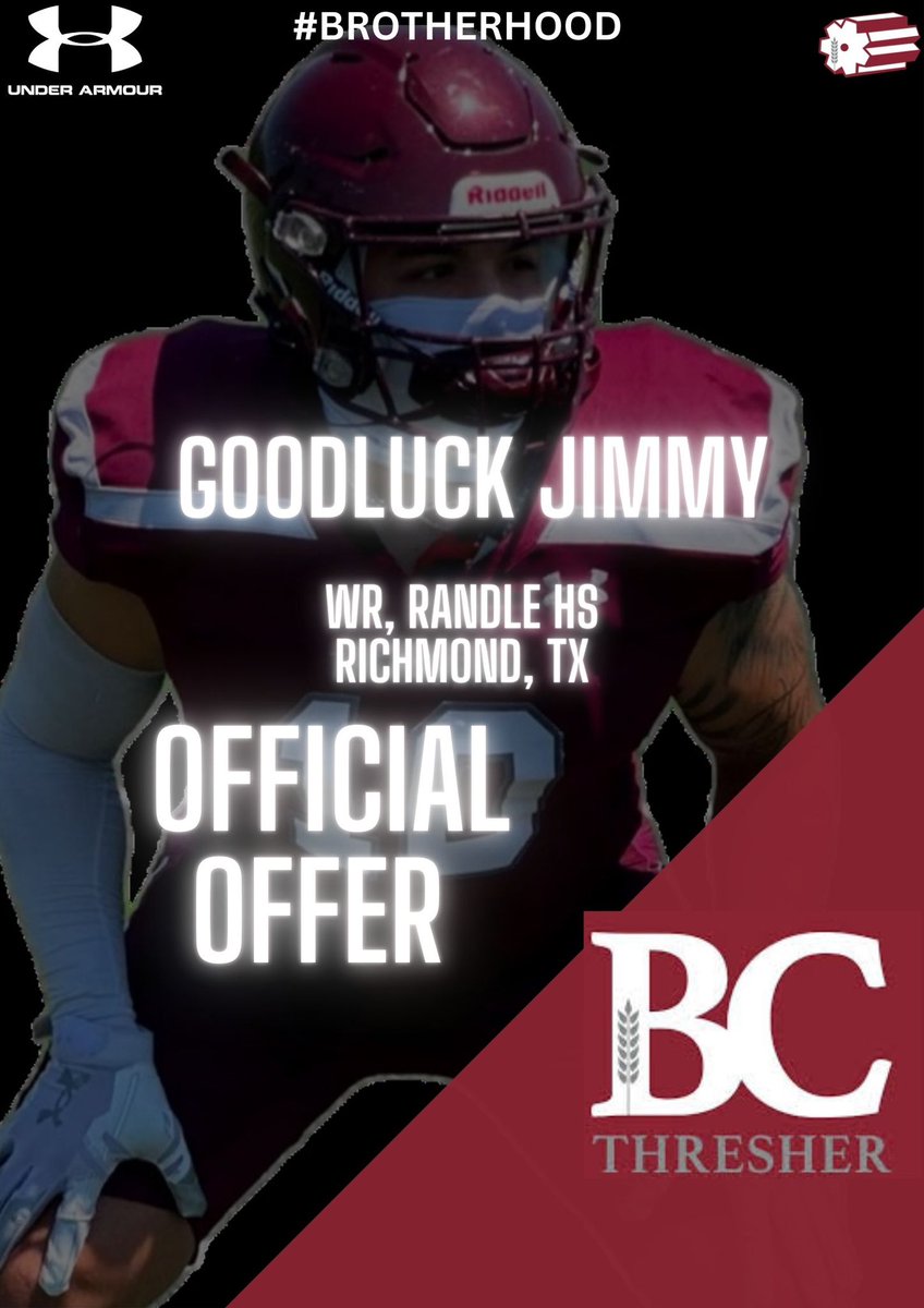 GoodluckJimmy_'s tweet photo. #AGTG Blessed to receive my first offer from Bethel College
@Threshers_FB @teeterf @jwlawson1 @BrianRandle40 @Coach_Vigne @CoachWash17 https://t.co/9fffS4a7jt