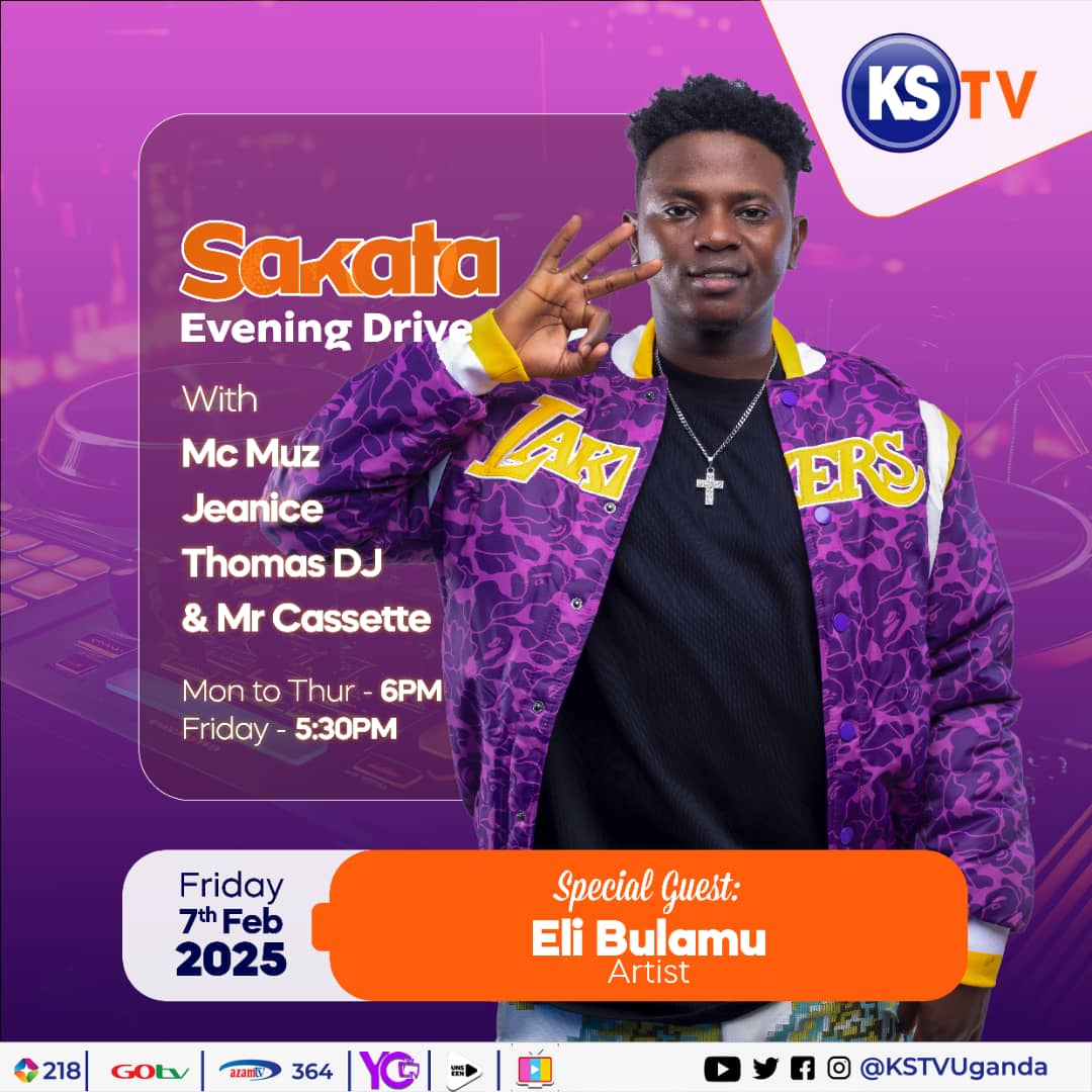 <a href="/LyricoMycal/">Lyrico Mycal 🦁</a> and <a href="/elibulamu/">Eli Bulamu</a> will be gracing your television tomorrow.

Tune in for a spirit filled and led show, with clean entertainment from the ministers of God.

<a href="/kstvug/">KSTV Uganda</a>
#KSTVSakata