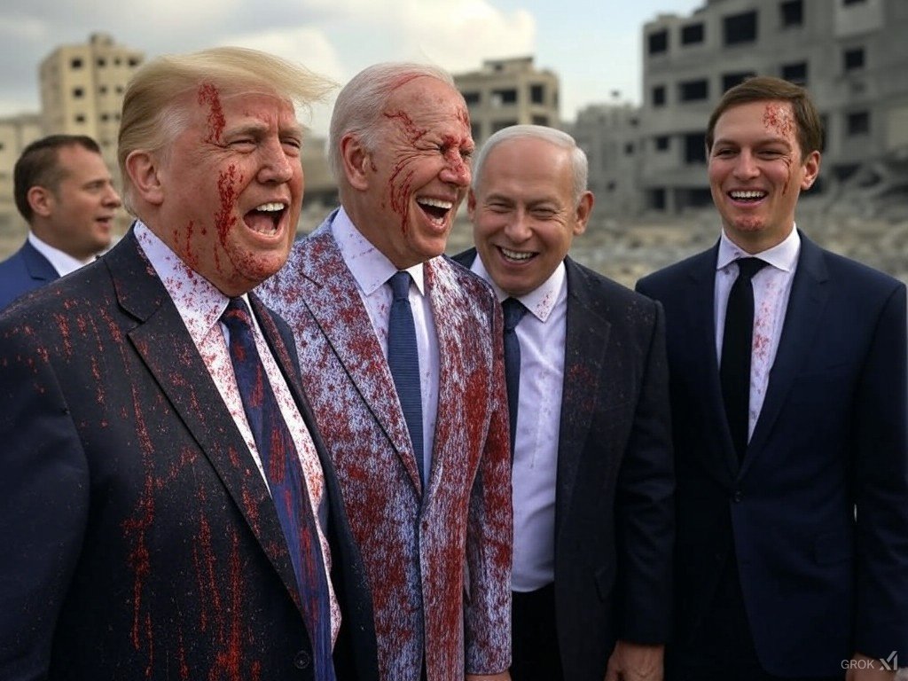 <a href="/realDonaldTrump/">Donald J. Trump</a> Palestinians see no difference between Genocide Joe, genocide Trump, and war criminal Netanyahu, all are actively engaged in the ethnic cleansing of their people, stealing their land and homes with impunity.