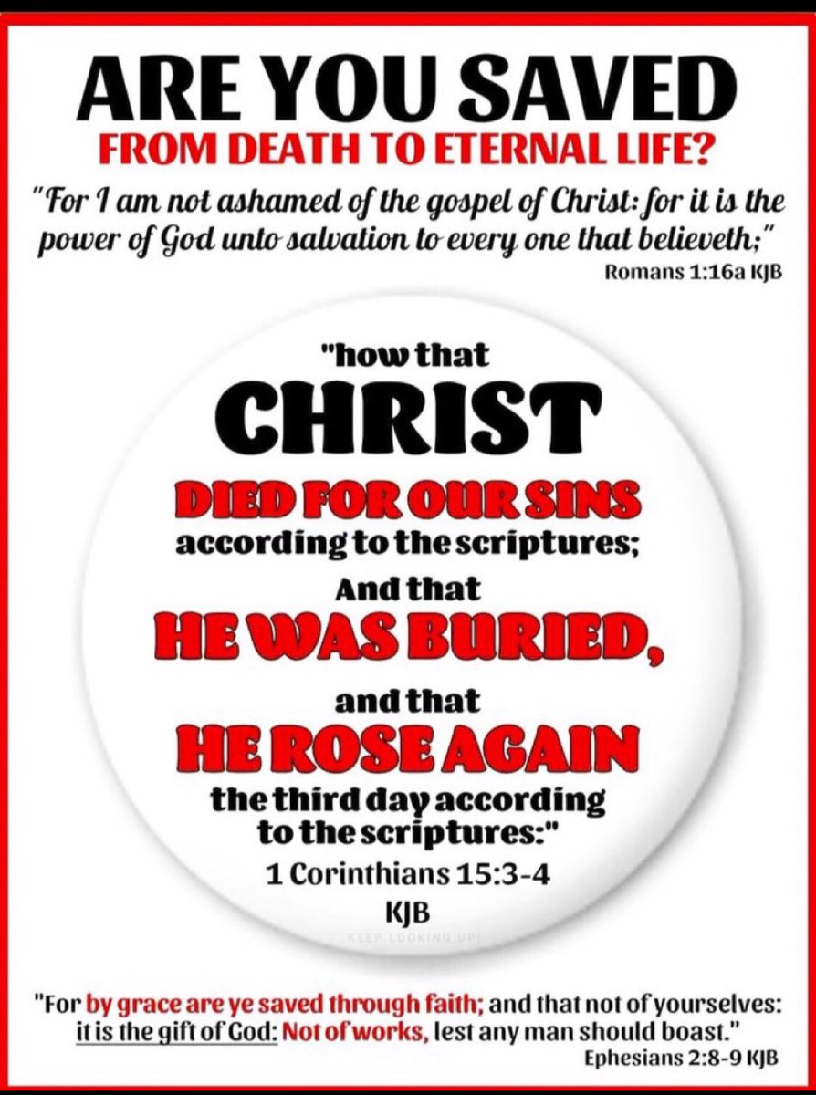 TrustJesusAlone's tweet photo. @gospel4grace @AlbertJesusMajo @Swee7678 @Breaking911 @KJVliteracy @falthman71 @Kimber9mmUC @jesusorhell_ @billym2521 @POTUS @VP @rjirish45 @AloneJesusSaves The fallacy of “Christian nationalism” being a good thing, it is🚫!

Satan is🚫concerned with what brand of bloated dead works error you promote, so long as it is a bloated dead works heresy and🚫the gospel of CHRIST saves the sinner. 

All have sinned. 
All need saving.
1️⃣way https://t.co/LmWI9H41QT