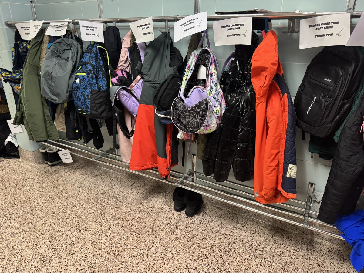 Thankful for these 5th grade leaders from <a href="/MrsJohel31/">Mrs. Johel</a> class who spent time with us today helping solve our messy coat rack problem! They've agreed to be our accountability partners &amp; will check on our progress next week. Stay tuned! <a href="/robert_polino/">Robert Polino</a> <a href="/WillowRidge480/">Willow Ridge ES</a> <a href="/TheLeaderinMe/">The Leader in Me</a>