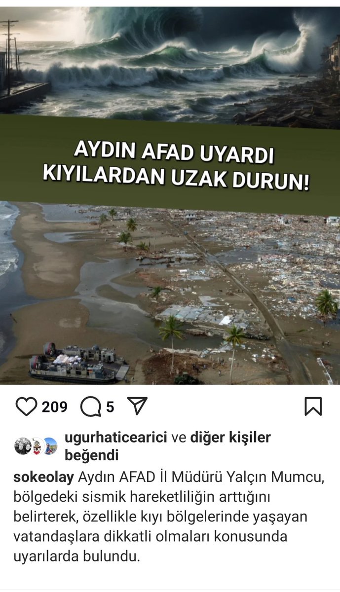 canan_topcubas's tweet image. Napalım mesela ?
Bize yer mi gösterdiniz orası olmaz buraya gelin mi dediniz?
İş yerlerinizi kapatın SSK vergi çalışan ücreti vs destekleyeceğiz mi dediniz.
Ölen ölür kalan sağlar bizimdir.
#AFAD
#EgeDenizi 
#SantoriniEarthquakes