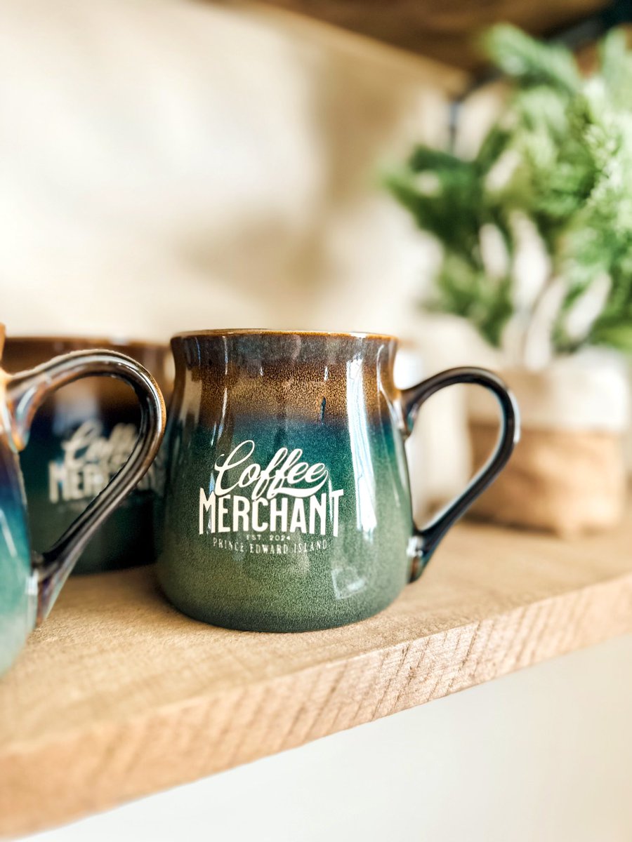 peicoffeemerch's tweet photo. New Product! Along with great coffee, we’ll be offering a couple different colour blend options in 16oz large ceramic pottery style mugs. This one is in our Indigo variety with our logo laser etched. 

How many of you love a nice big mug to enjoy your coffee? https://t.co/NUZQGg6ffv