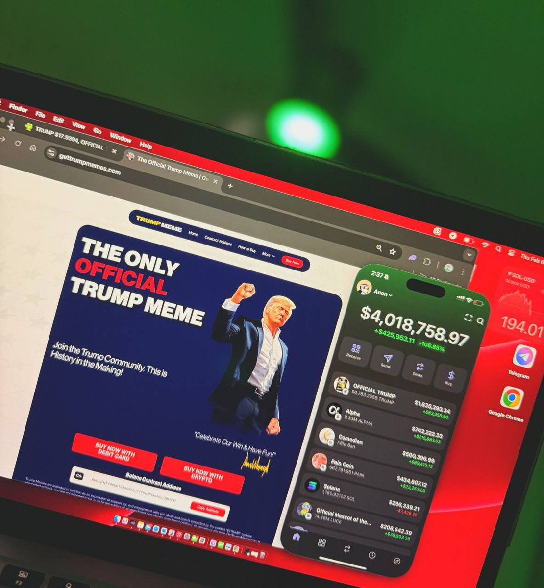 I will giveaway $1,000 $TRUMP token
to 10 people. Ends in 15hrs, To join just
 like, repost it and be following me.