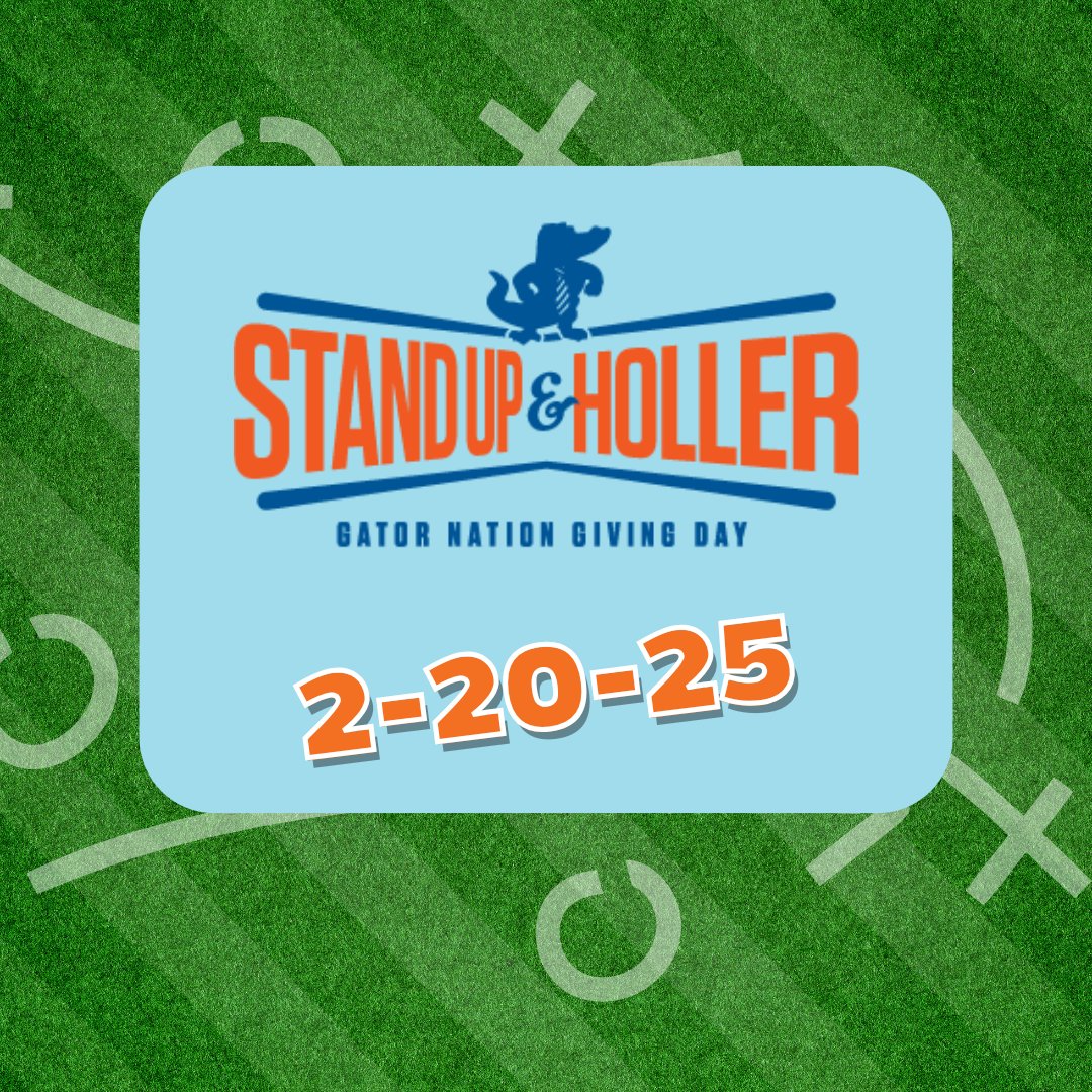 UF_ABE's tweet image. Hey #UFABE Gators, it's almost time to Stand Up & Holler 📣 📣 📣 for the W.W. Glenn teaching building.
Save the date for February 20th! 🐊