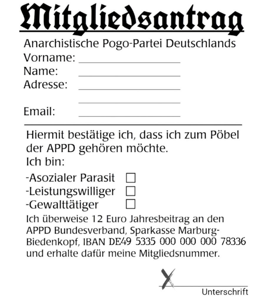 APPD - Anarchistische Pogo-Partei Deutschlands tweet media
