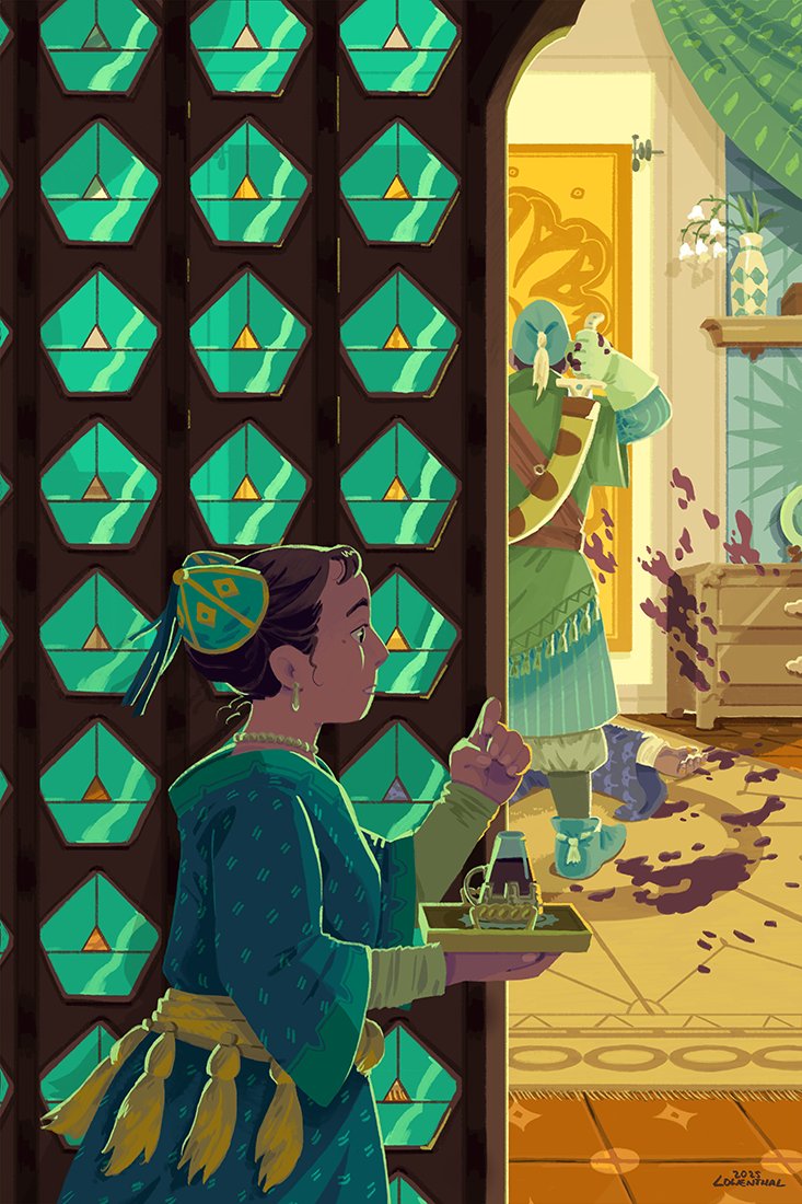celia_lowenthal's tweet image. The Lord&apos;s Tea | 2025, personal 

#illustration #fantasyart #fantasy