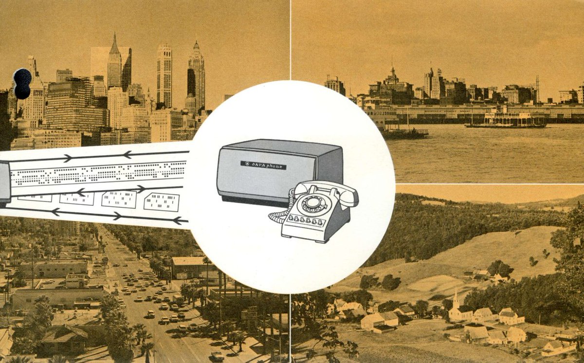 itelegram's tweet image. Is 300 baud too fast for you? The original Bell 103A modem could also operate at 110 speed. Mechnical teletypes could only print 10 characters per second, so 110 was the "sweet spot" until video displays came into widespread use in the 1970s.