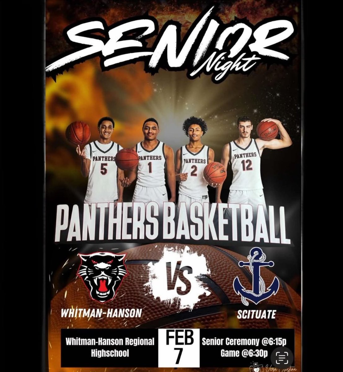 WHathletics's tweet image. It’s senior night for boys basketball tomorrow at 6:30pm - let’s pack the house and celebrate these 4 hard working seniors!