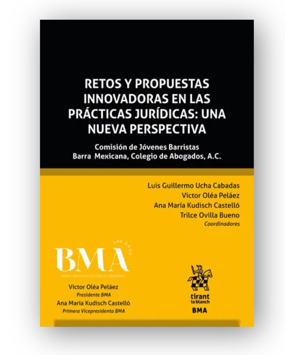 Te invitamos a la presentación del libro “Retos y propuestas innovadoras en las prácticas jurídicas: una nueva perspectiva”, editado y publicado por Tirant Lo Blanch.
 
Para asistir, por favor llena el siguiente registro: forms.gle/JA7pKnKLhn2mxe…

¡Te esperamos!