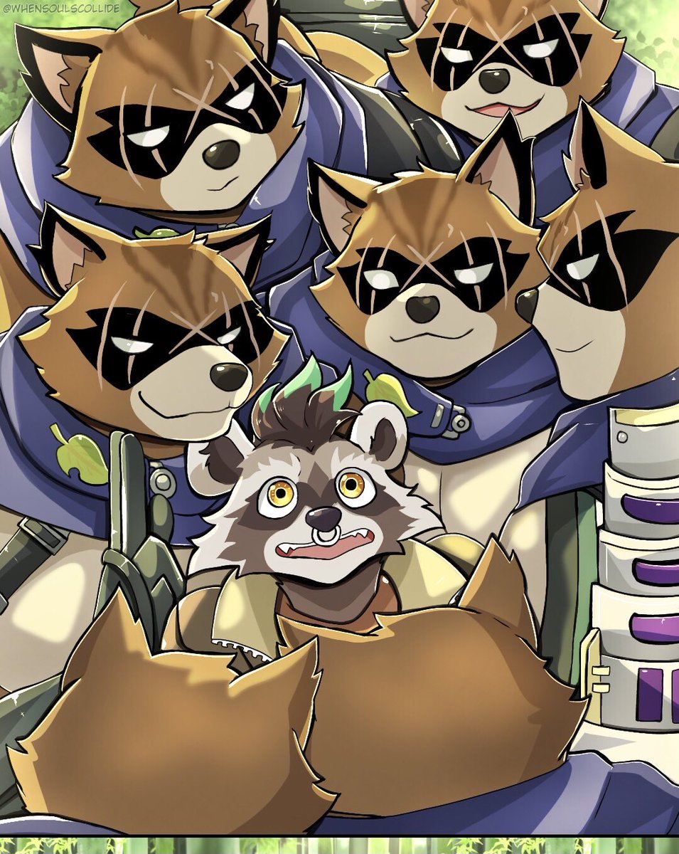 When_souls's tweet photo. A Tanuki’s day
Bday post with a bunch of Hajime and one Rufus.
.
 #Fortniteart #Fortnitefanart #Fortnite #furryfortnite #Hajime #rufus https://t.co/Jde6FN7C2q