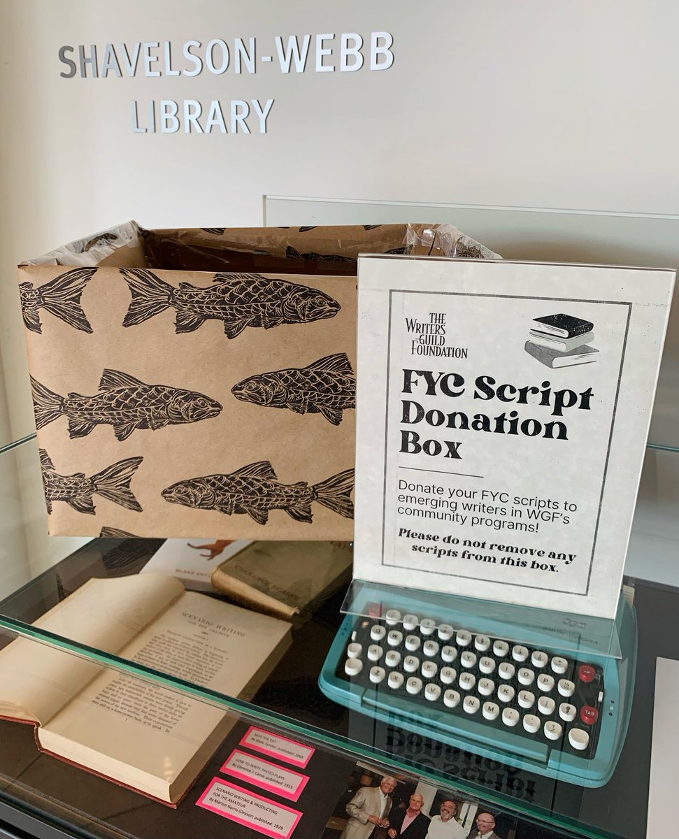 We’re collecting donations of FYC script booklets, which will be distributed to participants in our Community Outreach Programs! If you have any extra &amp; are visiting the library or swinging by 3rd &amp; Fairfax,  our donation box is in the first floor lobby 📚

Thank you in advance!
