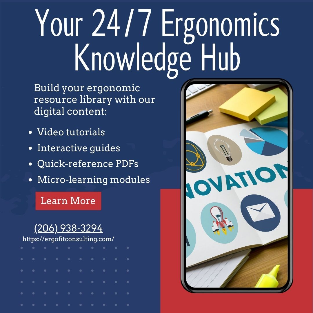 ErgoFit_Consult's tweet image. Your team&apos;s ergonomic coach is just a click away! 🌟
Watch, read, or practice - our digital library fits every learning style. Available 24/7 to support your wellness journey.
Knowledge = Power = Comfort 💪

#ergonomics #learningandevelopment #workplace #ErgoFitConsulting