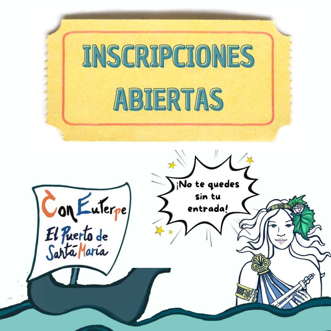 📣¡¡Ya están abiertas las inscripciones al
Congreso #ConEuterpe25 !!
🎟️ ¡No te quedes sin la tuya!
¡¡Date prisa que las plazas, vuelan 💨!!

➡️ congresoconeuterpe.es/inscripciones-…

#ElPuertoConEuterpe
#yoconeuterpe
#nosimportalamúsica
