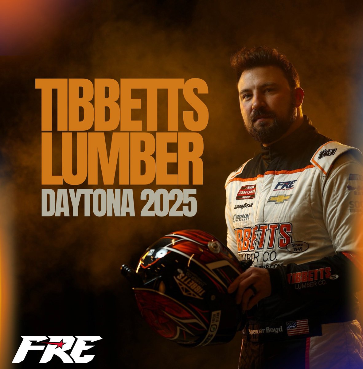 Freedom Racing Enterprises (@freedomracing76) on Twitter photo The orange machine is back! Pumped to have <a href="/TibbettsLumber/">Tibbetts Lumber</a> on board for the season kickoff at <a href="/DAYTONA/">Daytona International Speedway</a> ! 🔥🔶 The orange machine is back! Pumped to have <a href="/TibbettsLumber/">Tibbetts Lumber</a> on board for the season kickoff at <a href="/DAYTONA/">Daytona International Speedway</a> ! 🔥🔶