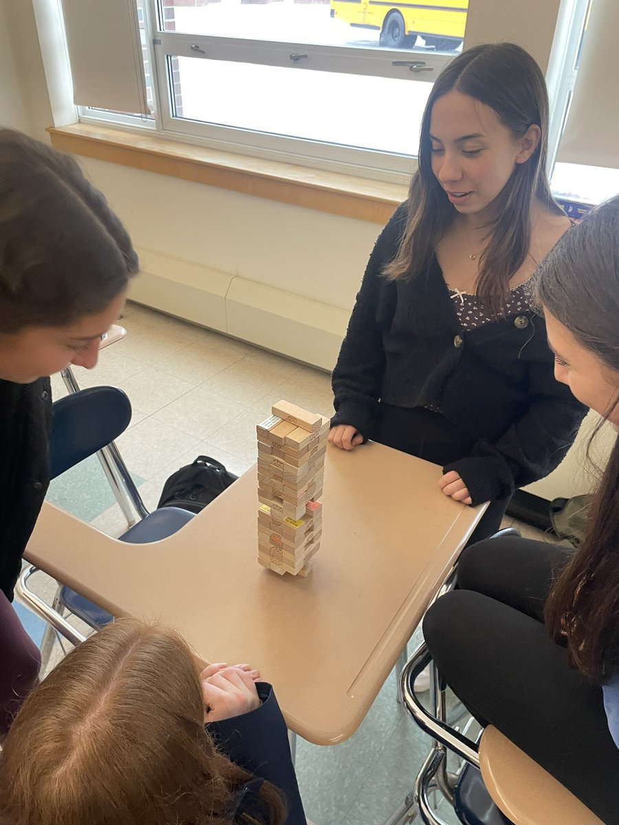 Learning about the Great Depression one block at a time. The economy might have crashed, but our Jenga skills are still standing strong! #APUSH #Gforce