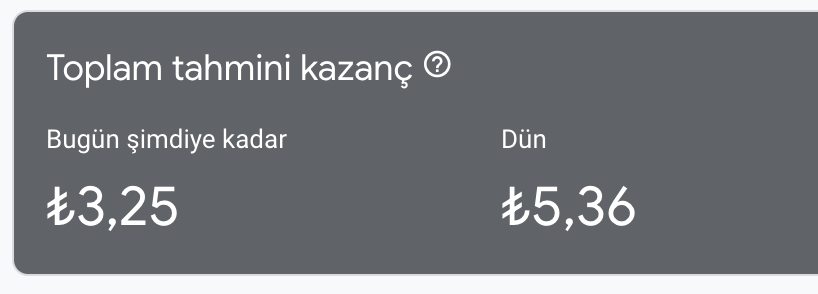 Yoksa siz hâlâ pasif gelir elde etmiyor musunuz??

Google admob ile pasif gelir gelir oluşturma kursum yakında satışta ✍️✍️