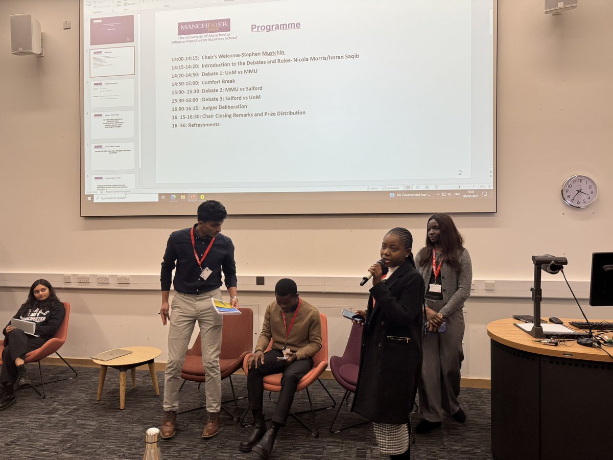 Dr Jonathan Lord (@drjdlord) on Twitter photo Congratulations to <a href="/salfordbizsch/">Salford Business School</a> students who came runner up today, out of 5 teams, in the fabulous <a href="/ManchesterIRS/">MIRS</a> annual debate at <a href="/AllianceMBS/">Alliance MBS</a> . The 2nd place wining team debated around the Four Day Working week and the importance of this being legally enforced. Well done ๐ Congratulations to <a href="/salfordbizsch/">Salford Business School</a> students who came runner up today, out of 5 teams, in the fabulous <a href="/ManchesterIRS/">MIRS</a> annual debate at <a href="/AllianceMBS/">Alliance MBS</a> . The 2nd place wining team debated around the Four Day Working week and the importance of this being legally enforced. Well done ๐