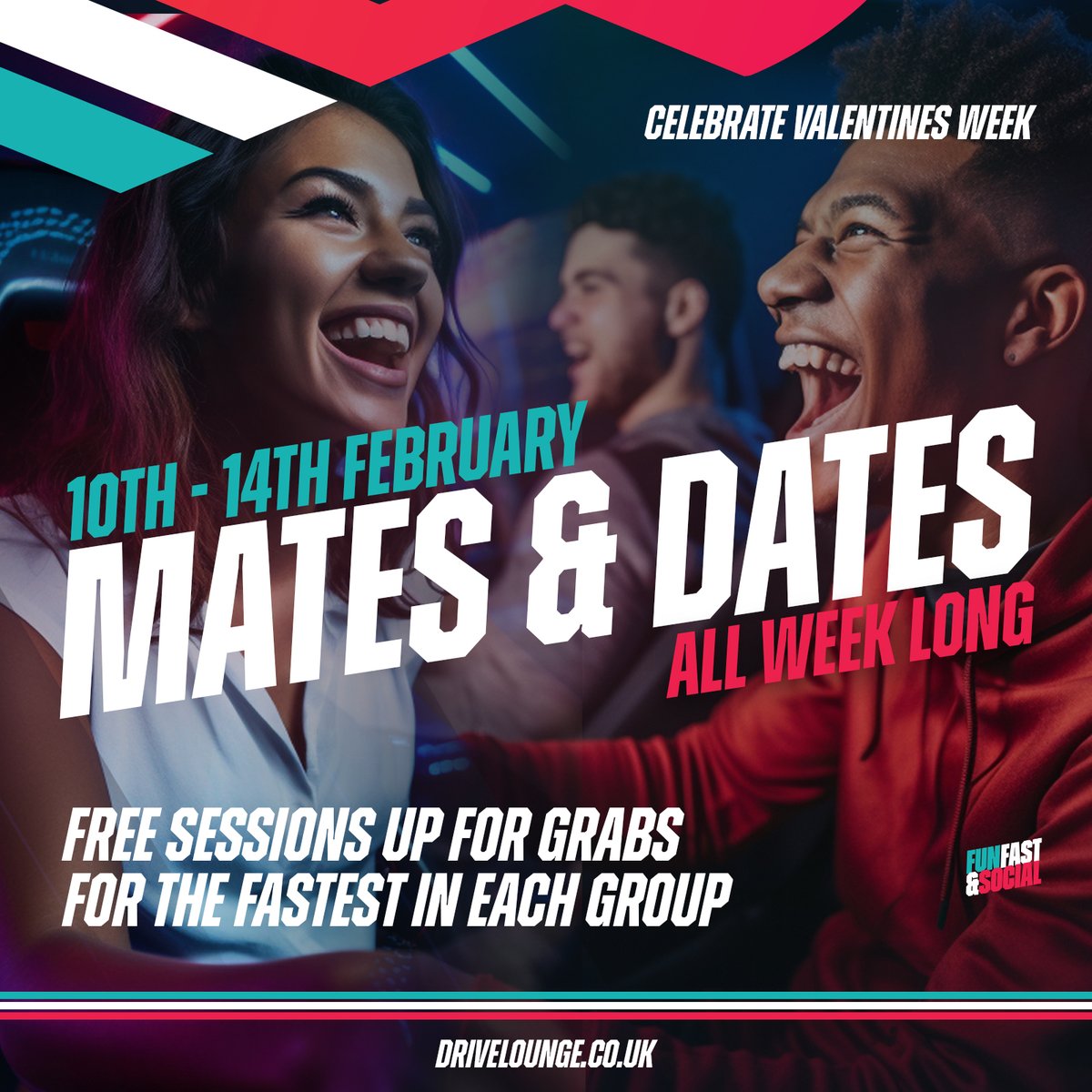 driveloungeuk's tweet photo. It’s nearly Valentines, so we’re sharing the love with free sessions up for grabs all next week! Book in with a mate or come on a date & the fastest of the group will win a free sim session!
#simracing #valentines #matesanddates #drivelounge #datenight #matesnight #funfastsocial https://t.co/Oue0vAwROW