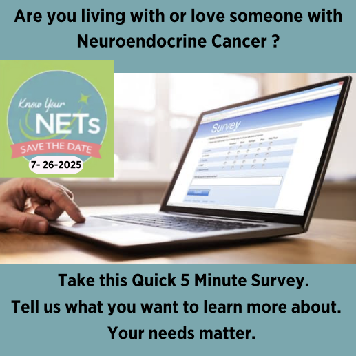 NET Research Foundation (@curenets) on Twitter photo š£Tell <a href="/CureNETs/">NET Research Foundation</a> what you need to KNOW YOUR NETs! Your feedback is important as we plan our #2025KNOWYOURNETs conference.
Please take 5 minutes to give us your two cents. š»Take our survey:s.surveylegend.com/-OELAfUlQp8zCc⦠#neuroendocrinecancer #NETs #NECs š£Tell <a href="/CureNETs/">NET Research Foundation</a> what you need to KNOW YOUR NETs! Your feedback is important as we plan our #2025KNOWYOURNETs conference.
Please take 5 minutes to give us your two cents. š»Take our survey:s.surveylegend.com/-OELAfUlQp8zCc⦠#neuroendocrinecancer #NETs #NECs